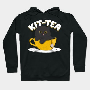 Kit-Tea Funny Cat Lover Tea Drinker Gift Hoodie